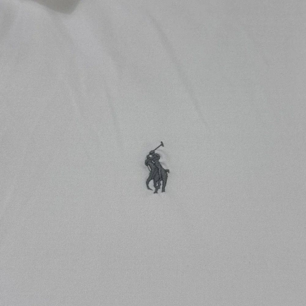 Polo Ralph Lauren Performance Golf Polo Shirt Mens Large White Polyester Spandex